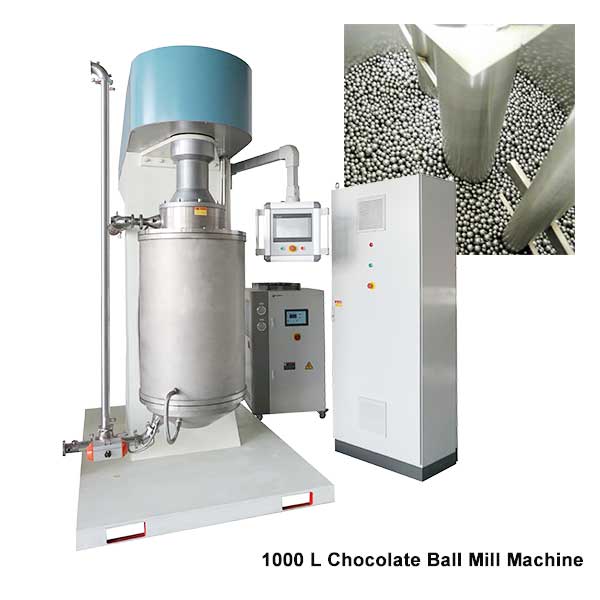 1000 KG Chocolate Ball Mill for Sale