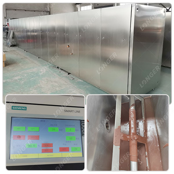 PLC Automatic Chocolate Bar Making Machine 