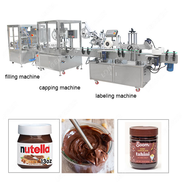 Linear Chocolate Paste Filling Machine