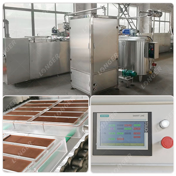 200-500 KG/H Chocolate Bar Production Line